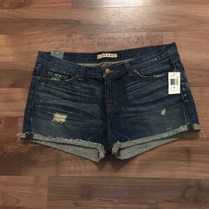 NWT J Brand “Mako” Denim Shorts Size 32 Low Rise